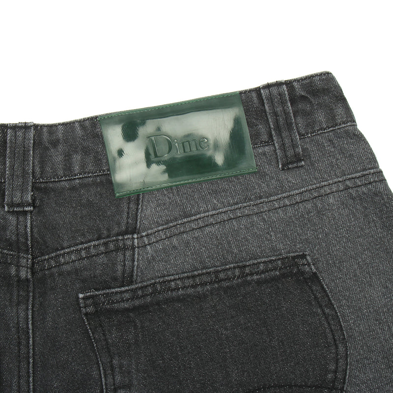 Dime | Blocked Relaxed Denim Pants Black Washed