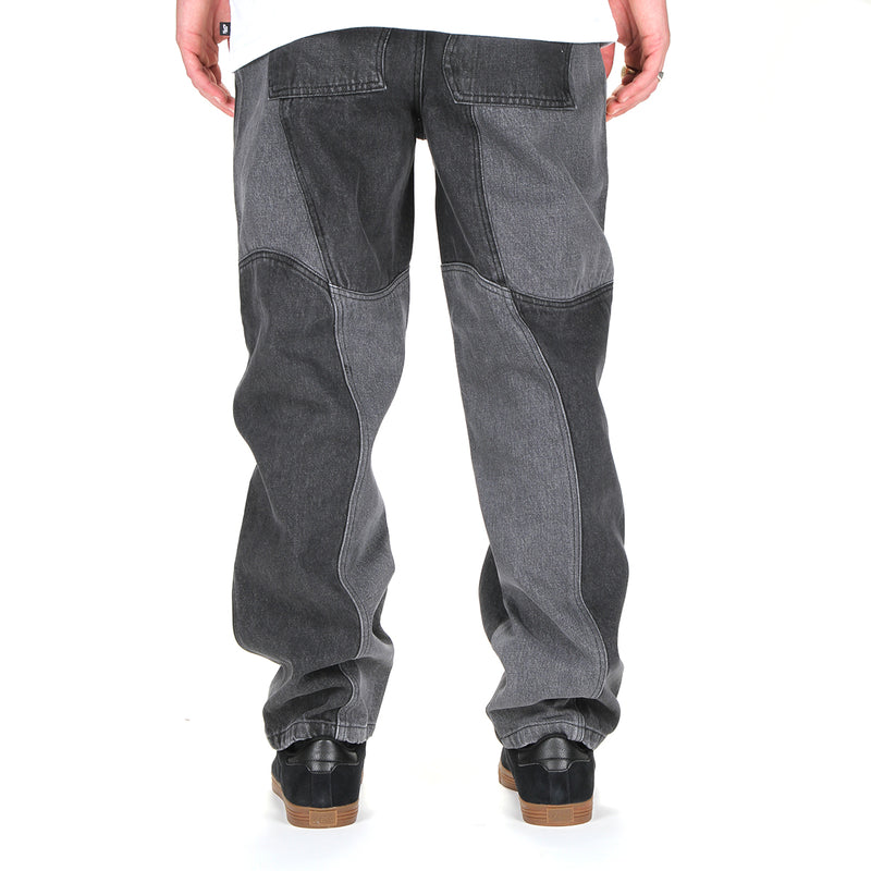 Dime | Blocked Relaxed Denim Pants Black Washed