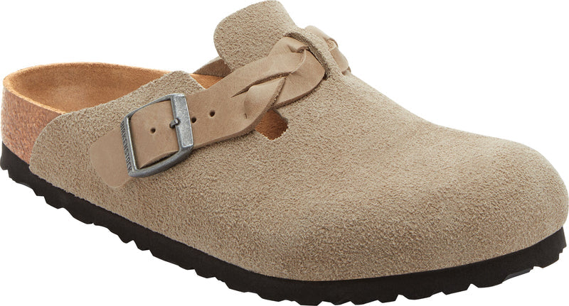 Boston Braided Taupe Suede