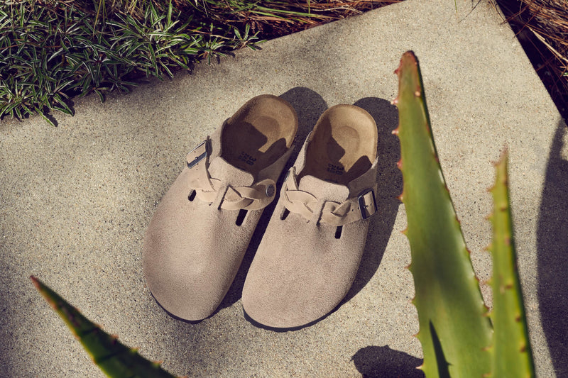 Boston Braided Taupe Suede