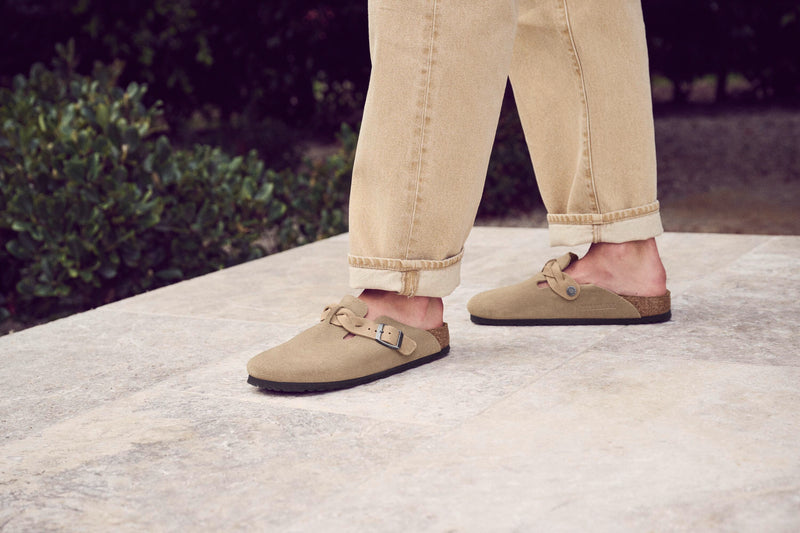 Boston Braided Taupe Suede