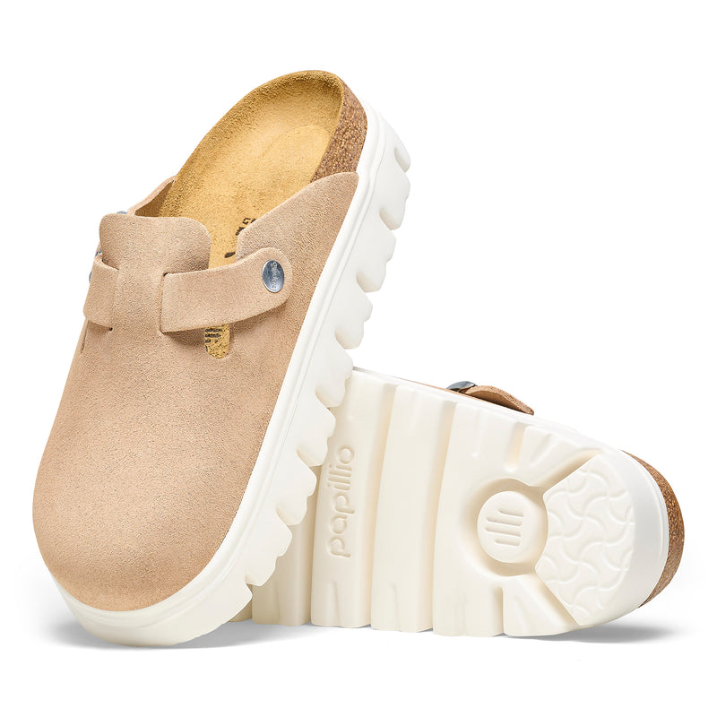 Boston Chunky Warm Sand Suede Leather