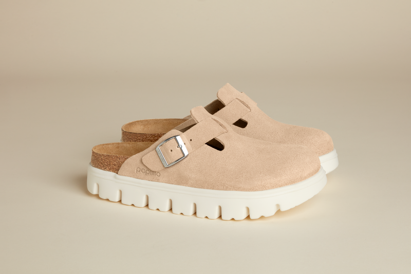 Boston Chunky Warm Sand Suede Leather
