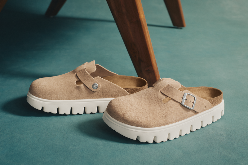Boston Chunky Warm Sand Suede Leather