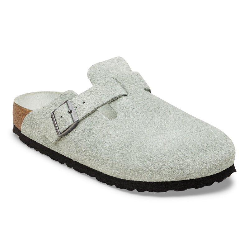 Boston Soft Footbed Sage Green Suede