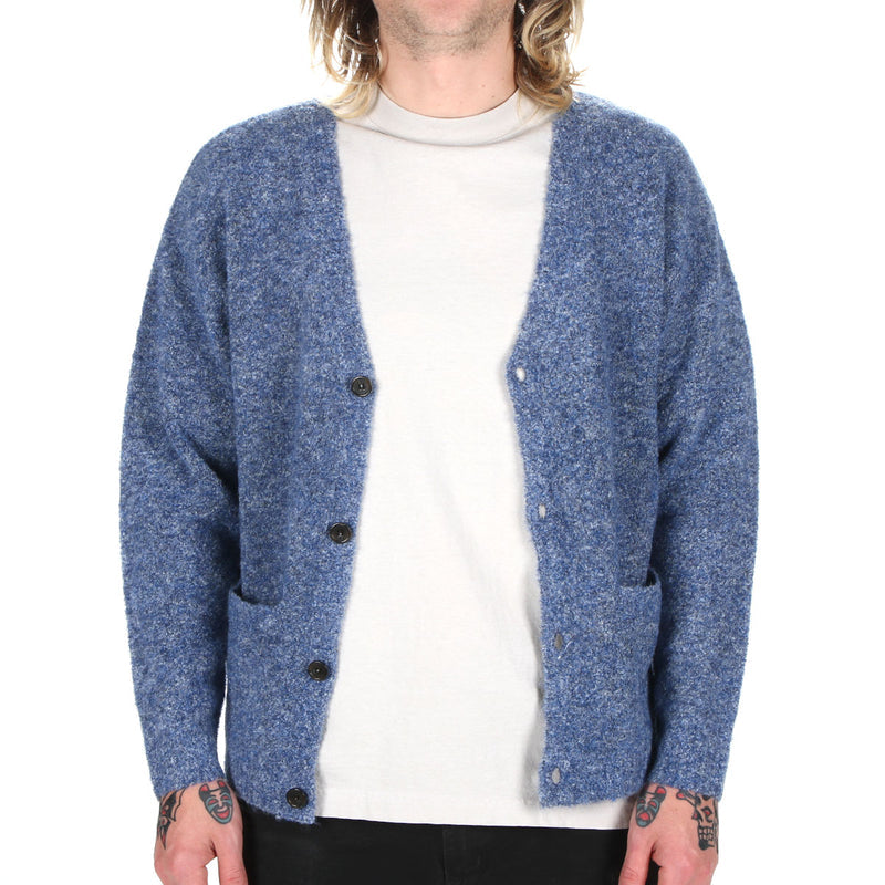 Fucking Awesome Boucle Cardigan Blue