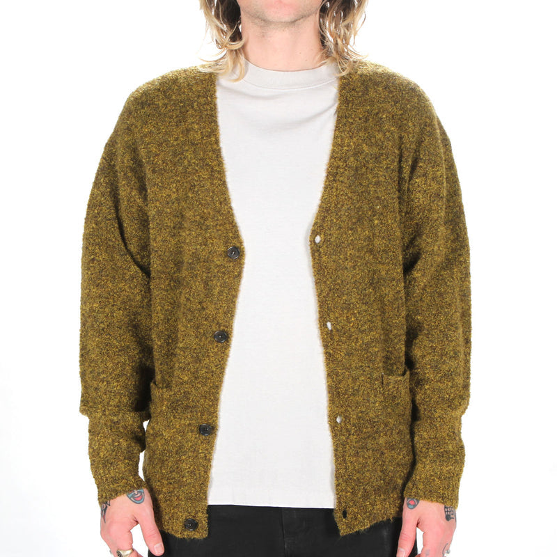 Fucking Awesome Boucle Cardigan Moss