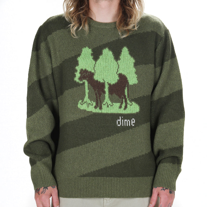 Dime Bovine Wool Knit Army