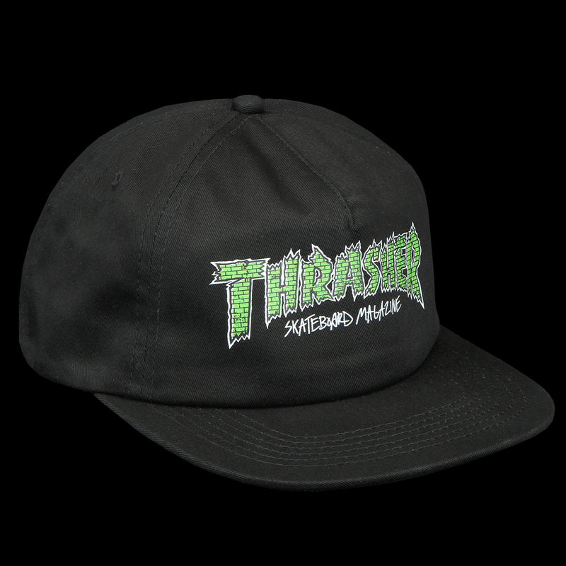 Thrasher | Brick Hat Color : Black