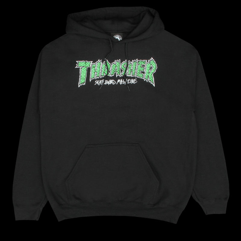 Thrasher | Brick Hoodie Color : Black