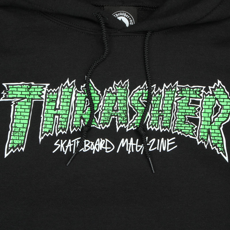 Thrasher | Brick Hoodie Color : Black