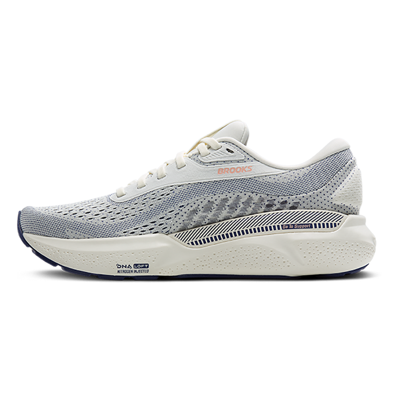 Brooks Adrenaline GTS 24 Grey - Blue Ribbon - Peach