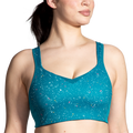 Brooks Drive Convertible Run Bra - Lagoon Speckle Print
