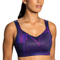Brooks Drive Convertible Run Bra - Matrix Navy Print