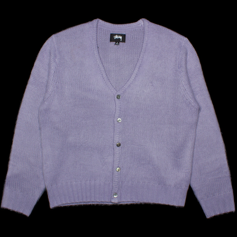 Stussy Brushed Cardigan Style # 117163 Color : Lavender