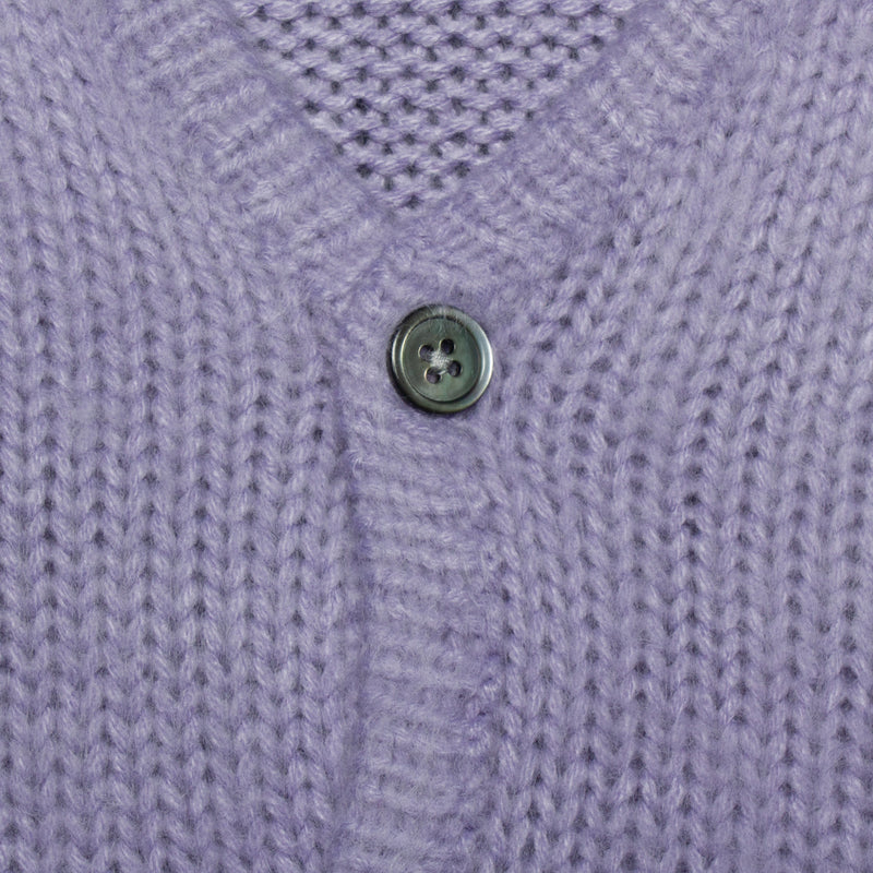 Stussy Brushed Cardigan Style # 117163 Color : Lavender