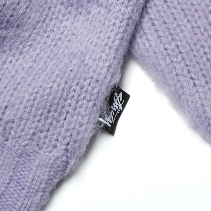 Stussy Brushed Cardigan Style # 117163 Color : Lavender