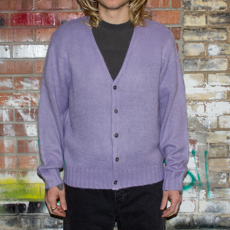 Stussy Brushed Cardigan Style # 117163 Color : Lavender