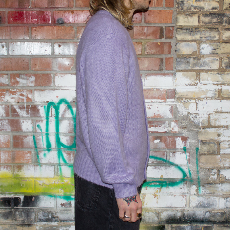 Stussy Brushed Cardigan Style # 117163 Color : Lavender