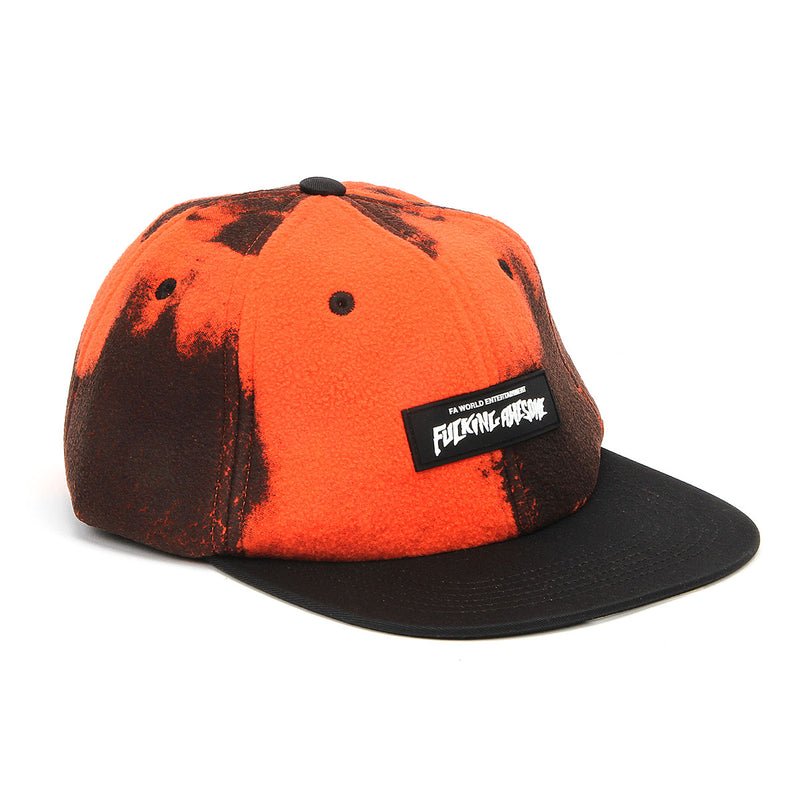 Fucking Awesome Burn Face 6 Panel Strapback Hat Orange / Black