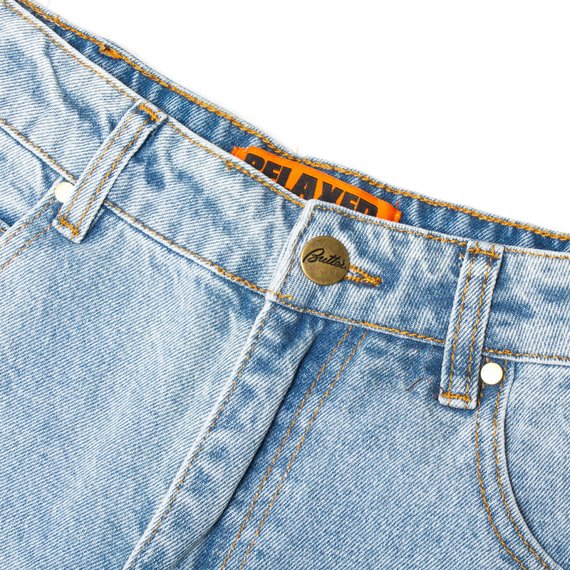 Butter Goods Butterfly Denim Jeans : Light Blue