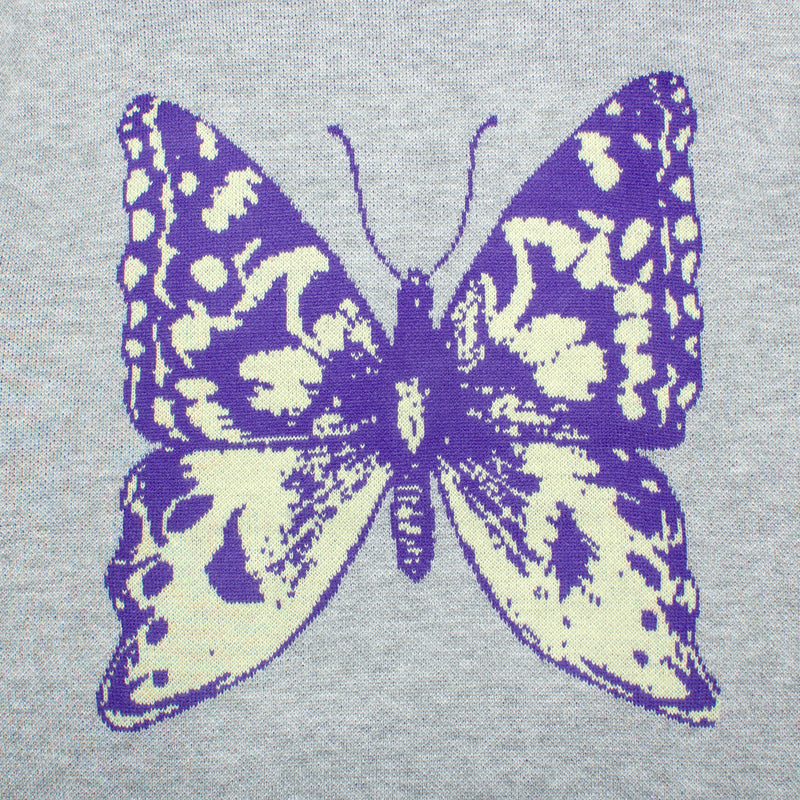 Butter Goods Butterfly Knit Sweater : Grey
