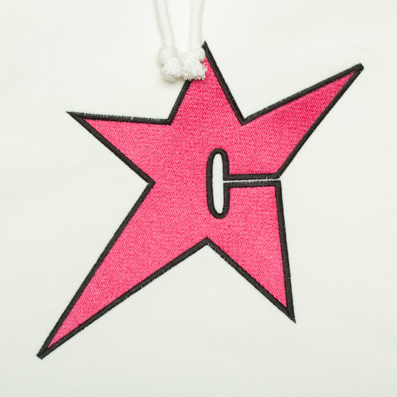Carpet Company | C-Star Hoodie Color : White / Pink