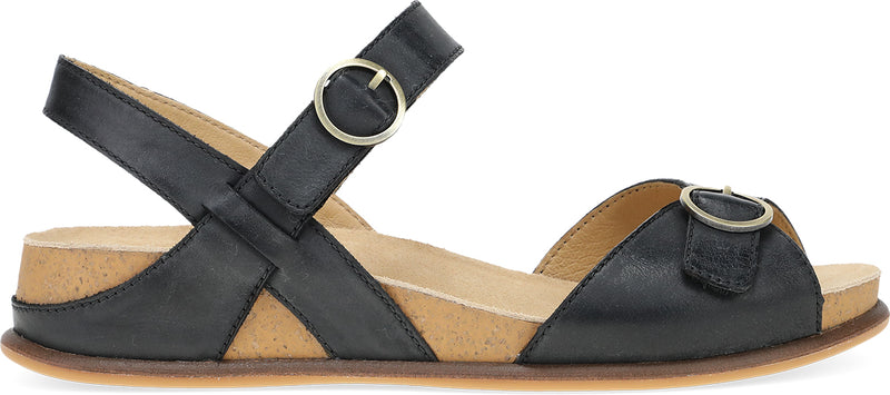Candace Black Burnished Nappa
