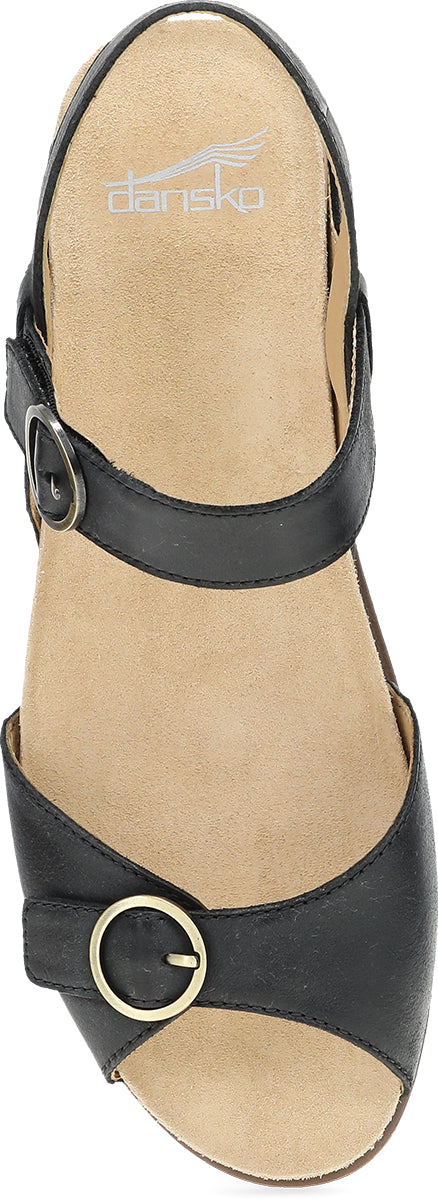 Candace Black Burnished Nappa