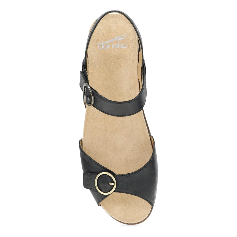 Top image of Candace Black Burnished Nappa
