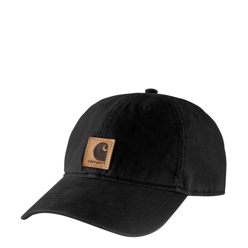 Black canvas dad cap with Carhartt patch on front
