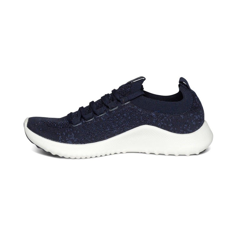 CARLY NAVY LACE-UP