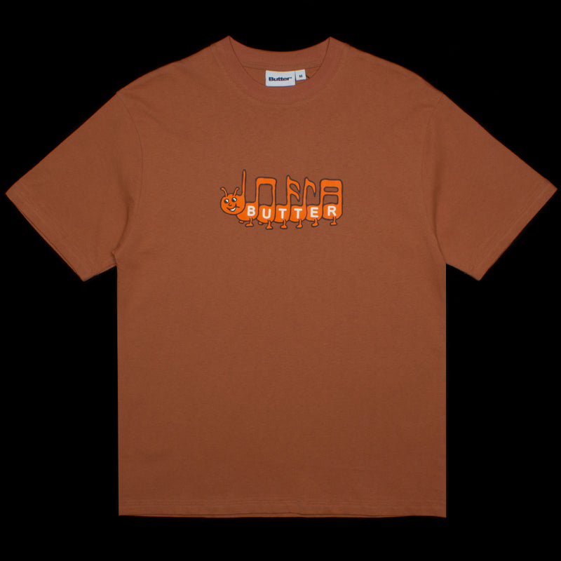Butter Goods | Caterpillar T-Shirt Color : Washed Wood