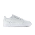 Puma Caven III men's white leather low-top sneakers, lace-up with side logo.