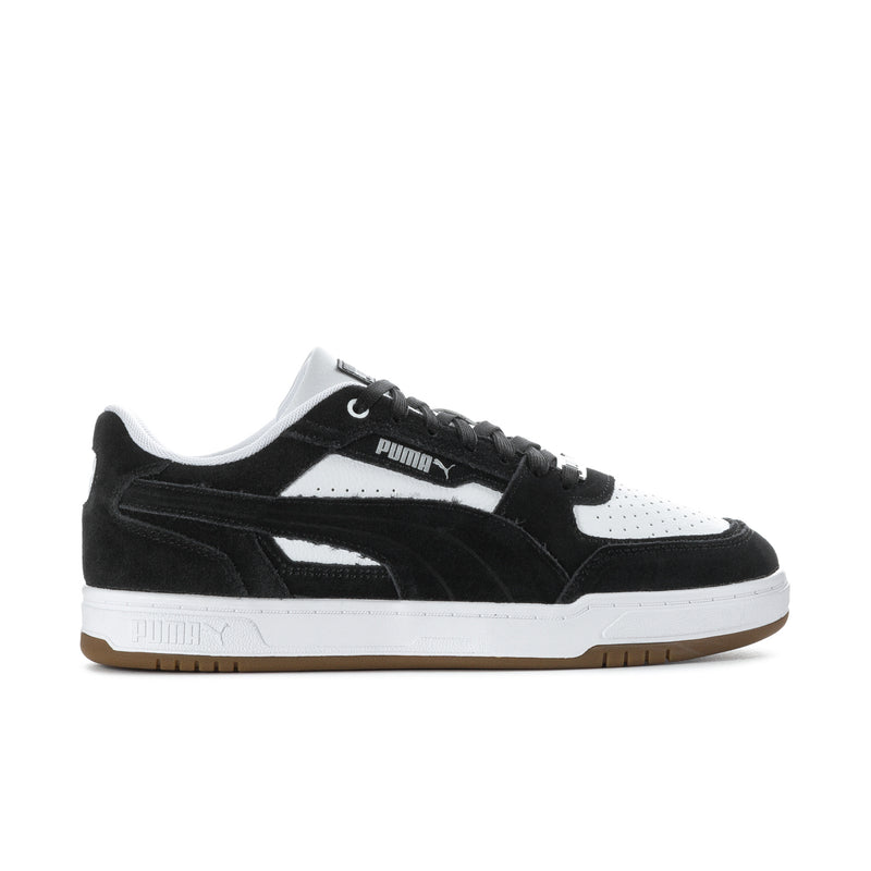 Men's Caven III sneakers, black suede with white panels and gum sole.