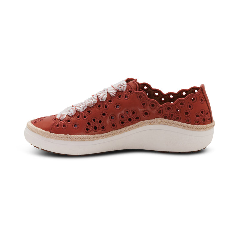 Charlotte Terracotta Lace-up