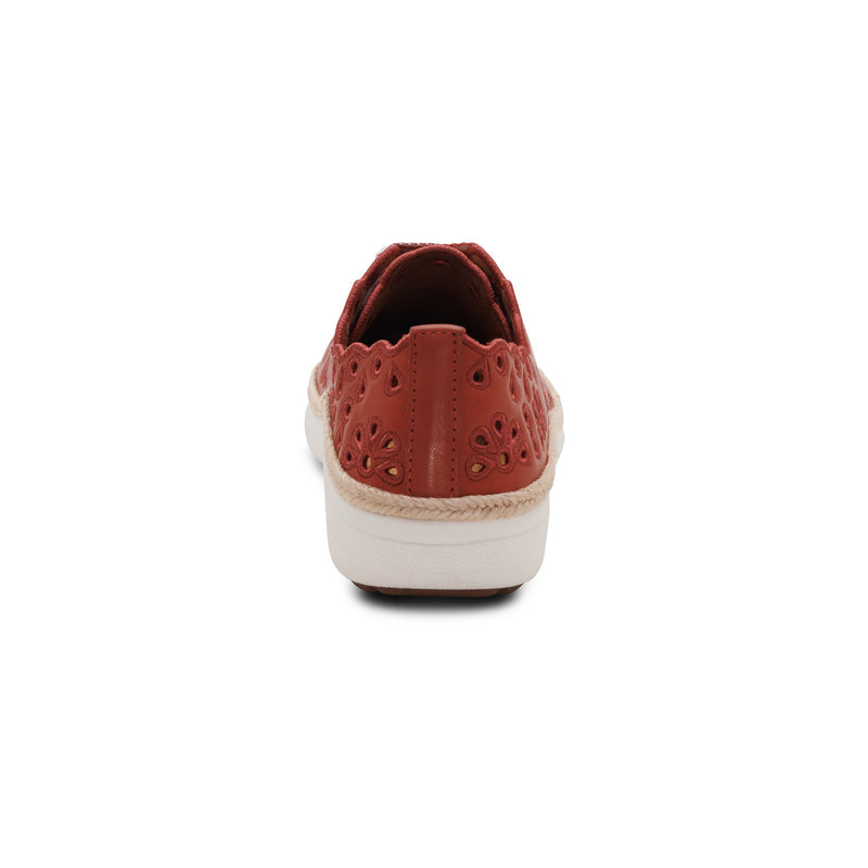 Charlotte Terracotta Lace-up