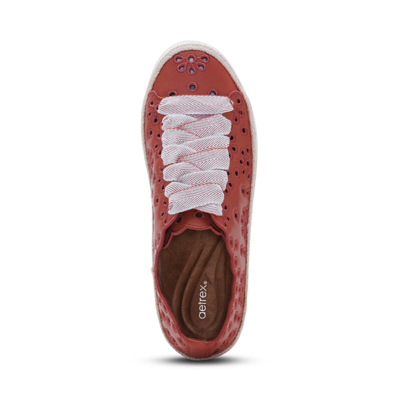 Charlotte Terracotta Lace-up
