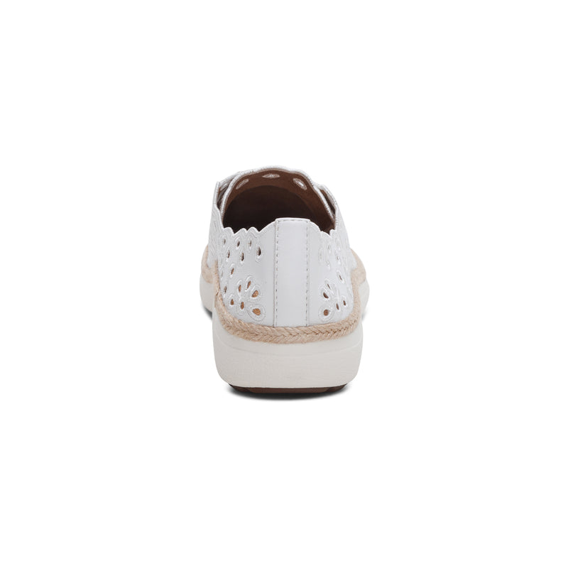 Charlotte White Lace-up
