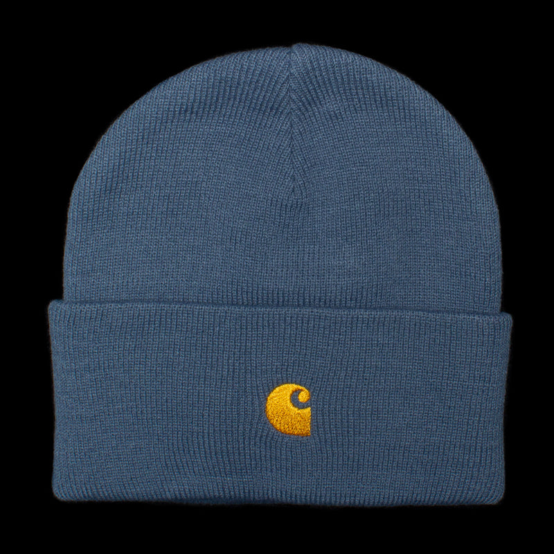 Carhartt WIP Chase Beanie Storm Blue / Gold