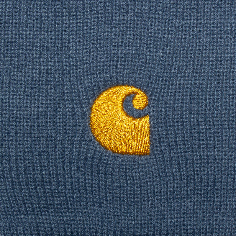 Carhartt WIP Chase Beanie Storm Blue / Gold