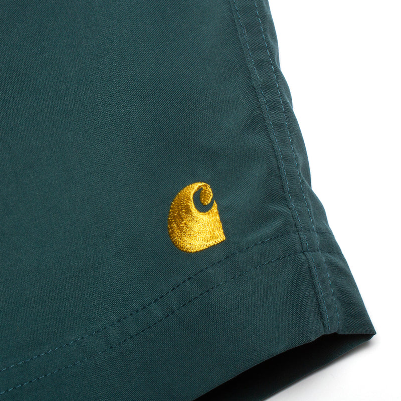 Carhartt WIP Chase Swim Trunk Botanic / Gold  Edit alt text