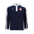 Men's Chivas T7 rugby long sleeve tee in Puma Navy with crest and Puma logo