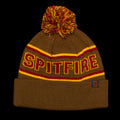 Spitfire Classic 87 Pom Beanie Brown / Gold / Red