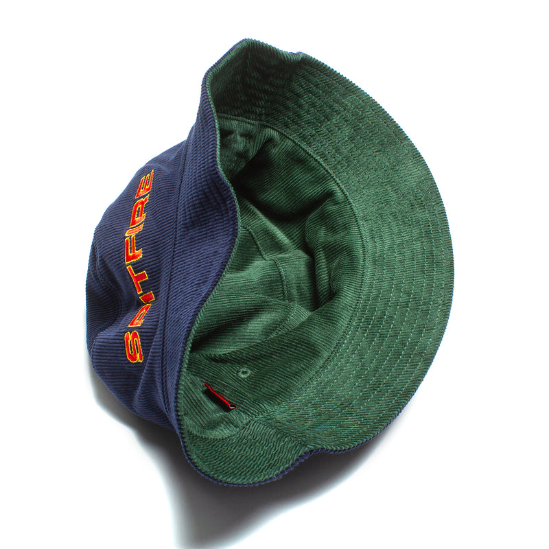 Spitfire Classic 87 Reversible Bucket Hat Dark Green / Navy  Edit alt text