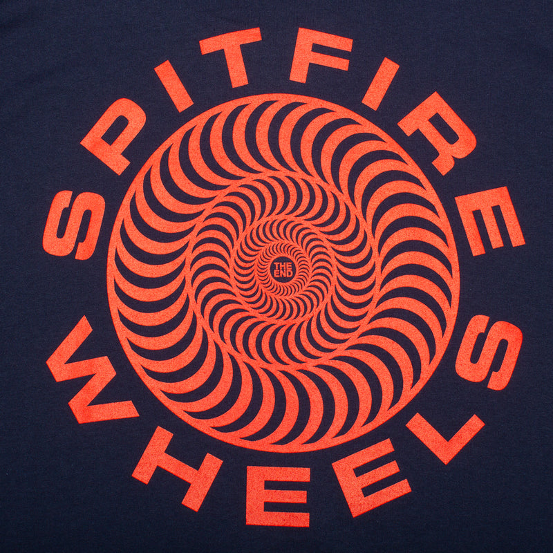 Spitfire Classic 87 Swirl T-Shirt Color : Navy / Red