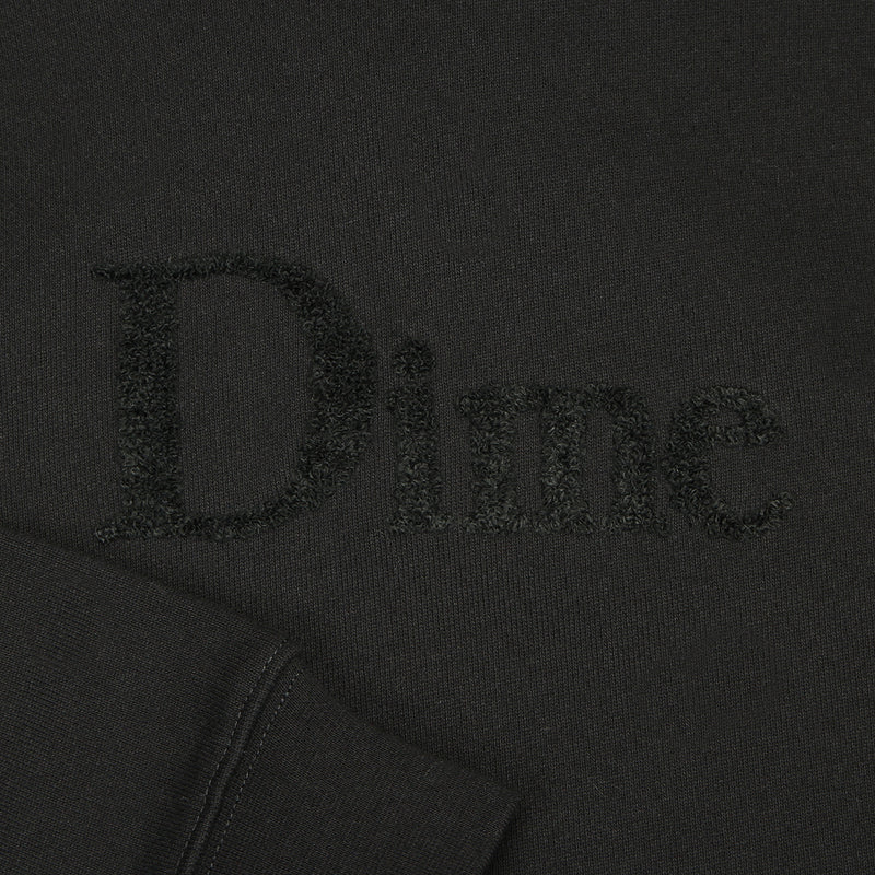 Dime | Classic Chenille Logo Hoodie BlackDime | Classic Chenille Logo Hoodie Black