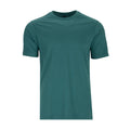 Men's teal crew-neck short-sleeve tee, solid color, relaxed fit