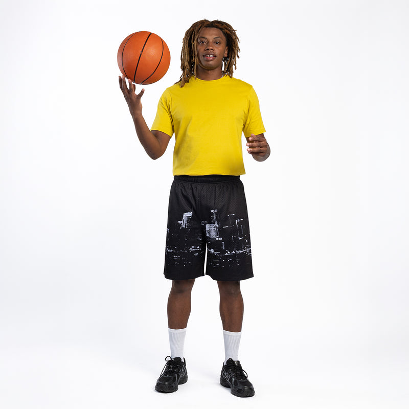 Mango yellow crew-neck T-shirt with short sleeves