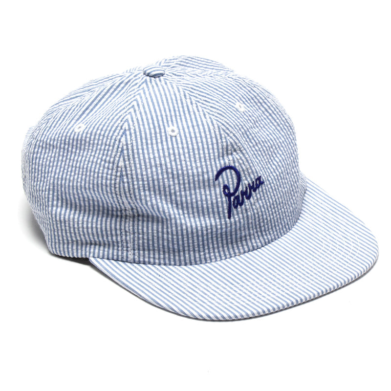 by Parra | Classic Logo 6 Panel hat Style # 49345 Color : White / Blue